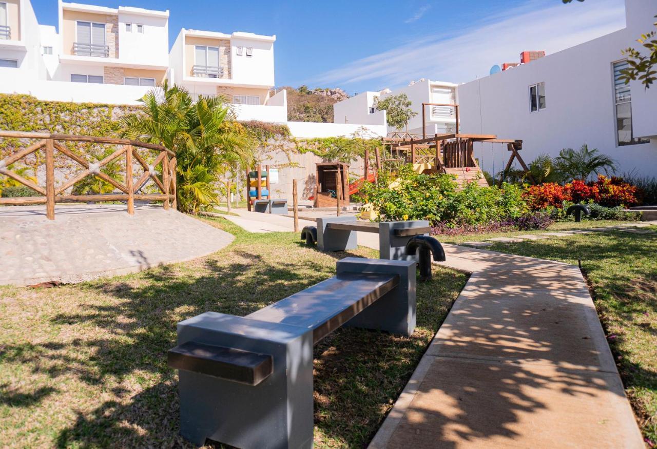Casa En Privada Frente A La Playa Con Alberca! Villa Mazatlán Esterno foto